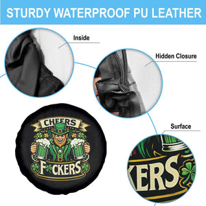Cheers Fckers Spare Tire Cover Funny Leprechaun St Patricks Day Party TS12 Print Your Wear