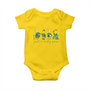 Just A Lucky Goose Baby Onesie Funny St Patricks Day Irish Gift TS12 Daisy Print Your Wear
