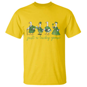 Just A Lucky Goose T Shirt Funny St Patricks Day Irish Gift TS12 Daisy Print Your Wear