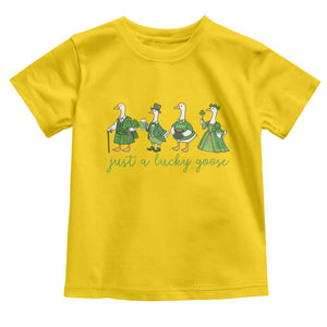Just A Lucky Goose Toddler T Shirt Funny St Patricks Day Irish Gift TS12 Daisy Print Your Wear