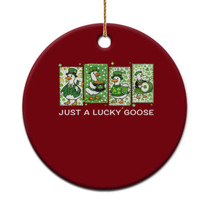 Just A Lucky Goose Ceramic Ornament Funny Irish Crew St Patricks Day TS12 1pc Red Print Your Wear