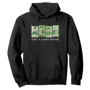 Just A Lucky Goose Hoodie Funny Irish Crew St Patricks Day TS12 Black Print Your Wear