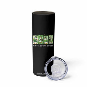 Just A Lucky Goose Skinny Tumbler Funny Irish Crew St Patricks Day TS12 Print Your Wear