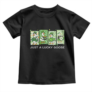 Just A Lucky Goose Toddler T Shirt Funny Irish Crew St Patricks Day TS12 Black Print Your Wear