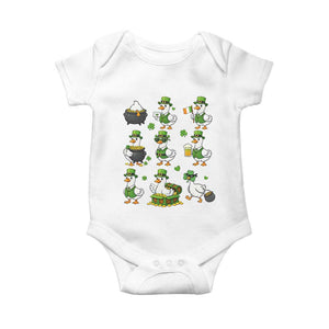 St Patricks Day Goose Crew Irish Celebration Baby Onesie TS12 White Print Your Wear