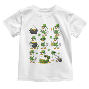 St Patricks Day Goose Crew Irish Celebration Toddler T Shirt TS12 White Print Your Wear