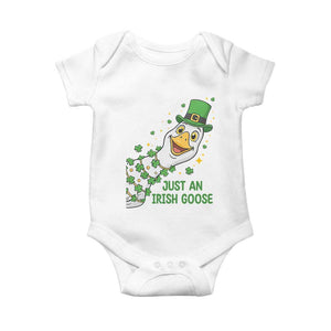 Just An Irish Goose Baby Onesie Funny St Patricks Day TS12 White Print Your Wear