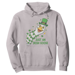 Just An Irish Goose Hoodie Funny St Patricks Day TS12 Ice Gray Print Your Wear