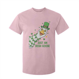 Just An Irish Goose T Shirt For Kid Funny St Patricks Day TS12 Light Pink Print Your Wear