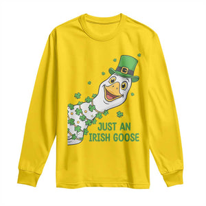 Just An Irish Goose Long Sleeve Shirt Funny St Patricks Day TS12 Daisy Print Your Wear