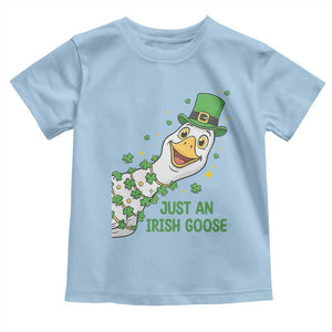 Just An Irish Goose Toddler T Shirt Funny St Patricks Day TS12 Light Blue Print Your Wear