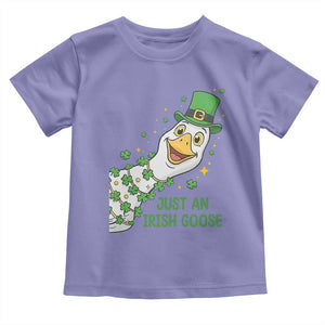 Just An Irish Goose Toddler T Shirt Funny St Patricks Day TS12 Violet Print Your Wear