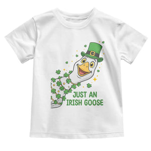 Just An Irish Goose Toddler T Shirt Funny St Patricks Day TS12 White Print Your Wear