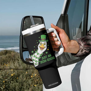 Just An Irish Goose Tumbler With Handle Funny St Patricks Day TS12 Print Your Wear