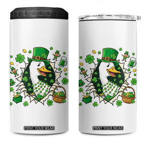 Funny Silly Irish Goose 4 in 1 Can Cooler Tumbler St Patricks Day Celebration TS12 One Size: 16 oz White Print Your Wear