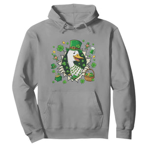 Funny Silly Irish Goose Hoodie St Patricks Day Celebration TS12 Sport Gray Print Your Wear