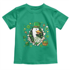 Funny Silly Irish Goose Toddler T Shirt St Patricks Day Celebration TS12 Irish Green Print Your Wear