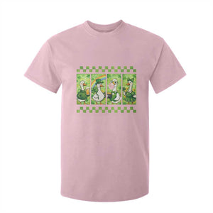 Funny Silly Irish Goose T Shirt For Kid St Patricks Day Goose Lover Gift TS12 Light Pink Print Your Wear