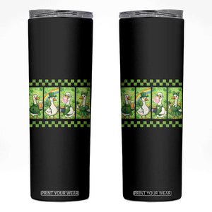 Funny Silly Irish Goose Skinny Tumbler St Patricks Day Goose Lover Gift TS12 Black Print Your Wear