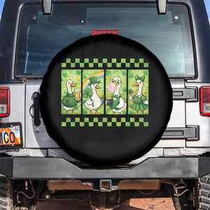 Funny Silly Irish Goose Spare Tire Cover St Patricks Day Goose Lover Gift TS12 No hole Black Print Your Wear