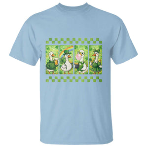 Funny Silly Irish Goose T Shirt St Patricks Day Goose Lover Gift TS12 Light Blue Print Your Wear