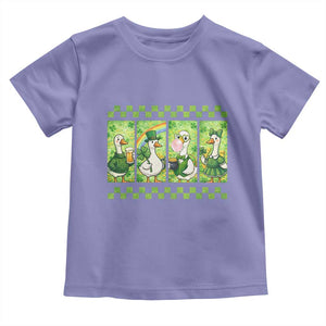Funny Silly Irish Goose Toddler T Shirt St Patricks Day Goose Lover Gift TS12 Violet Print Your Wear