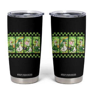 Funny Silly Irish Goose Tumbler Cup St Patricks Day Goose Lover Gift TS12 Black Print Your Wear