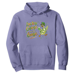 Retro Clover Duck Hoodie Lucky Goose On The Loose TS12 Violet Print Your Wear