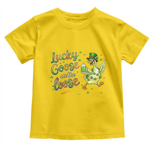 Retro Clover Duck Toddler T Shirt Lucky Goose On The Loose TS12 Daisy Print Your Wear