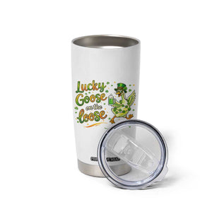 Retro Clover Duck Tumbler Cup Lucky Goose On The Loose TS12 Print Your Wear