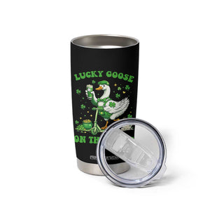 Funny Irish Goose Lover Tumbler Cup Lucky Goose On The Loose TS12 Print Your Wear