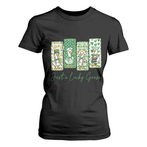 Just A Lucky Goose Nurse T Shirt For Women St Patricks Day Gift TS12 Black Print Your Wear