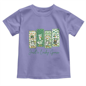 Just A Lucky Goose Nurse Toddler T Shirt St Patricks Day Gift TS12 Violet Print Your Wear
