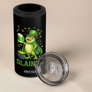Funny Slainte Irish Frog Beer St Patricks Day 4 in 1 Can Cooler Tumbler TS12 Print Your Wear