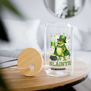 Funny Slainte Irish Frog Beer St Patricks Day Glass Can TS12 Print Your Wear