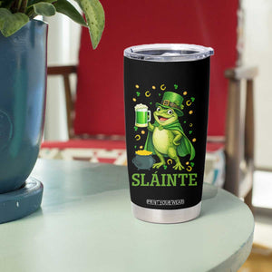 Funny Slainte Irish Frog Beer St Patricks Day Tumbler Cup TS12 Print Your Wear