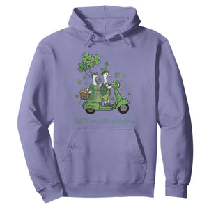 Funny Silly Irish Goose Hoodie Off To Commit Irish Foolery TS12 Violet Print Your Wear