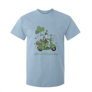 Funny Silly Irish Goose T Shirt For Kid Off To Commit Irish Foolery TS12 Light Blue Print Your Wear