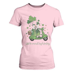Funny Silly Irish Goose T Shirt For Women Off To Commit Irish Foolery TS12 Light Pink Print Your Wear