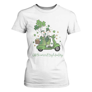 Funny Silly Irish Goose T Shirt For Women Off To Commit Irish Foolery TS12 White Print Your Wear