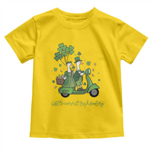 Funny Silly Irish Goose Toddler T Shirt Off To Commit Irish Foolery TS12 Daisy Print Your Wear