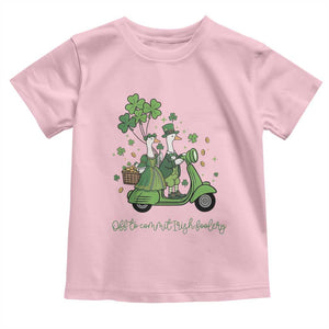 Funny Silly Irish Goose Toddler T Shirt Off To Commit Irish Foolery TS12 Light Pink Print Your Wear