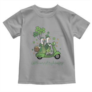 Funny Silly Irish Goose Toddler T Shirt Off To Commit Irish Foolery TS12 Sport Gray Print Your Wear