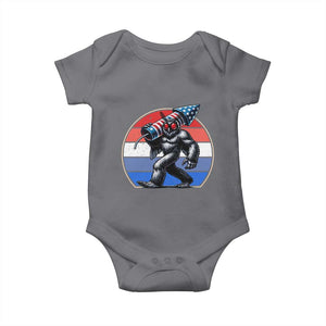 Funny Patriotic Mothman Baby Onesie West Virginia Cryptid Lover Gift TS12 Charcoal Print Your Wear
