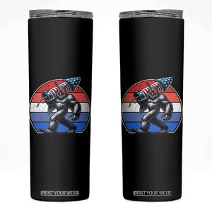 Funny Patriotic Mothman Skinny Tumbler West Virginia Cryptid Lover Gift TS12 Black Print Your Wear