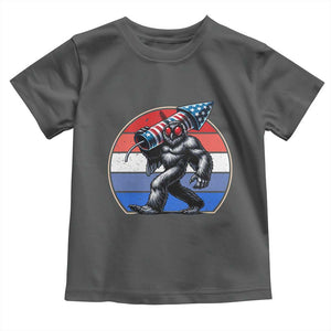 Funny Patriotic Mothman Toddler T Shirt West Virginia Cryptid Lover Gift TS12 Dark Heather Print Your Wear