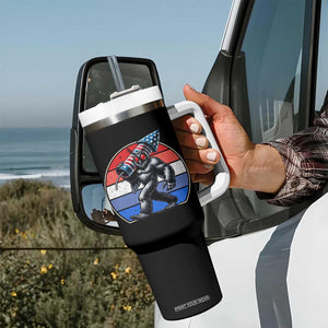Funny Patriotic Mothman Tumbler With Handle West Virginia Cryptid Lover Gift TS12 Print Your Wear