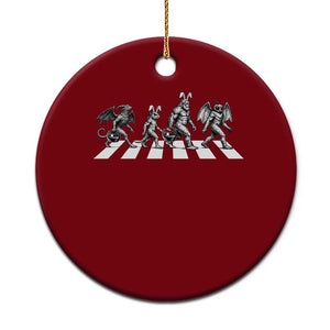 Funny Easter Cryptid Walk Ceramic Ornament Bigfoot Mothman Jersey Devil Chupacabra TS12 1pc Red Print Your Wear