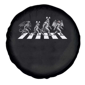 Funny Easter Cryptid Walk Spare Tire Cover Bigfoot Mothman Jersey Devil Chupacabra TS12 Print Your Wear