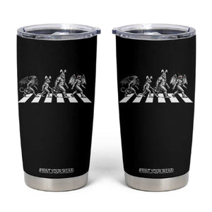 Funny Easter Cryptid Walk Tumbler Cup Bigfoot Mothman Jersey Devil Chupacabra TS12 Black Print Your Wear